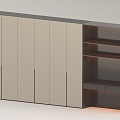 Background wall cabinet 3d model