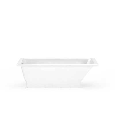 Modern White Freestanding Bathtub With Sleek Design And Smooth Surface 3d model