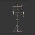 Classic Multi Tiered Metal Candle Lighting Fixture Combination With Decorative Hanging Pendants