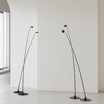 Italian minimalist floor lamp 3d model