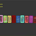 Lineup of Various Smartphone Models With Colorful Displays And Modern Designs