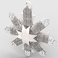 LEGO toy snowman winter snowdrift christmas gift snowflake 3d model