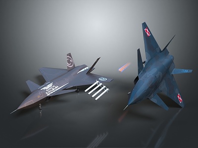 Modern Fighter Next Generation Aircraft 3d model