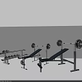 Essential Home Gym Fitness Equipment With Barbells Dumbbells And Weight Bench