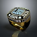 2024 CHAMP Gold Ring With Logo And Crystal Accents For Everyday Wear And Lifestyle