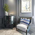 Single sofa 3d model