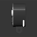 Mechanical Component With Transparent Casing White Circular Parts And Gray Base