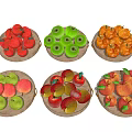 apple fruit 3d model