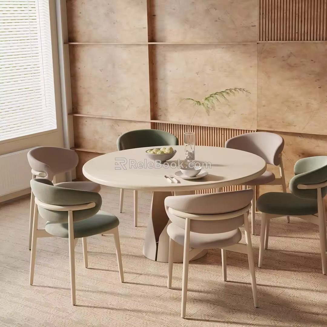 Modern table combination 3d model