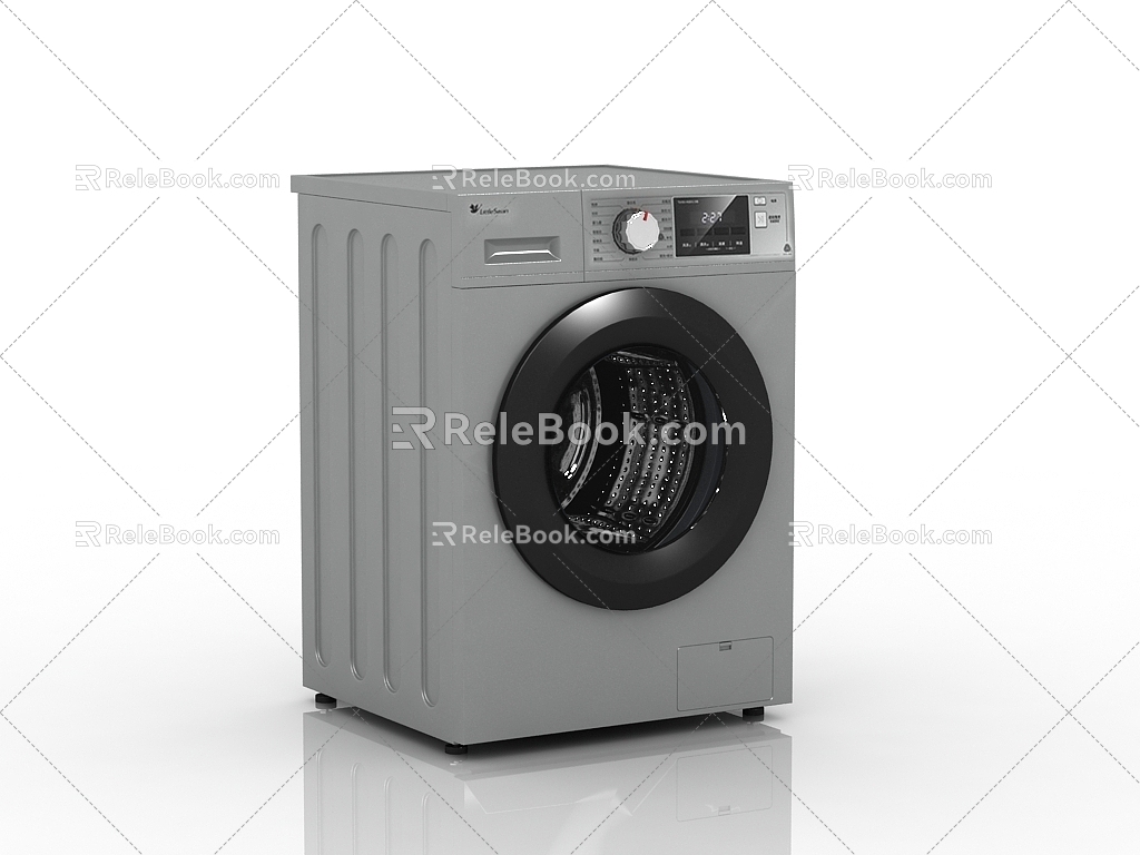 Modern washing machine drum washing machine 3d model