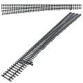 Garden Ornament Miniature Railway Track With Metal Switch And Extended Metal Rails