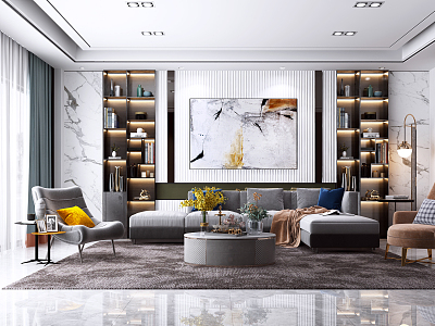 Light Luxury Living Room model