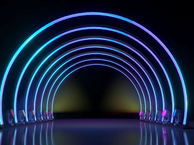 Modern Arch Channel 3d model