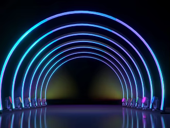 Modern Arch Channel 3d model