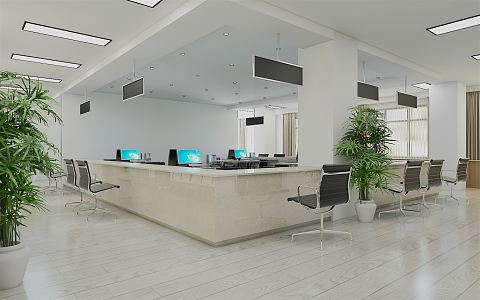 Modern Hall Comprehensive Treatment Center 3d model