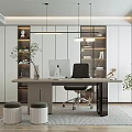 Modern study 3d model