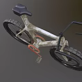 Modern Cream Colored Bicycle With Black Handlebars Seat And Red Pedals