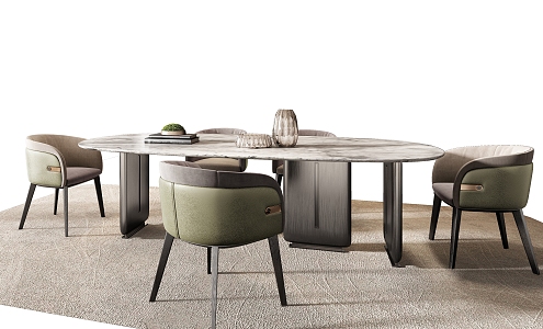 Minotti table combination 3d model