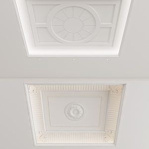 European-style ceiling 3d model