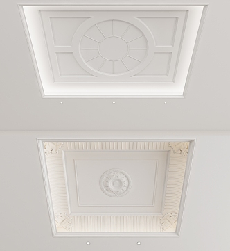 European-style ceiling 3d model