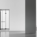 Modern Minimalist Decorative Ornament Set With Glass Accents And Metal Frame For Elegant Interior