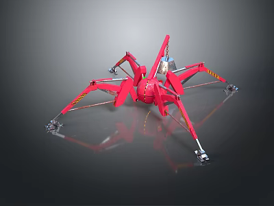 Robot Spider Robot Mecha Spider Science Fiction Spider Mechanical Spider Battery Spider Tower Defense 3d model