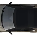 Silver Land Rover Discovery SUV With Headlights And License Plate