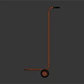Red Hand Truck With Wheels And Handle For Moving Heavy Items