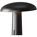Modern Mushroom Shaped Wooden Table Lamps With Illuminated Design And Two Sizes
