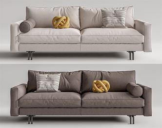 Modern double sofa 3d model