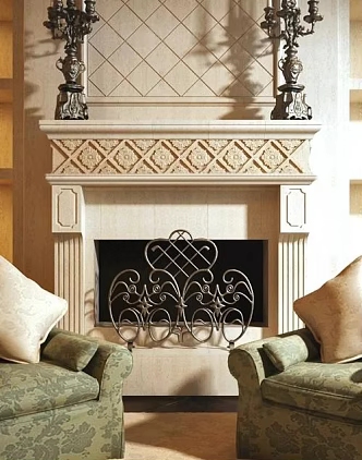 Fireplace 3d model