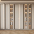 016 bookcase modern bookcase 3d model