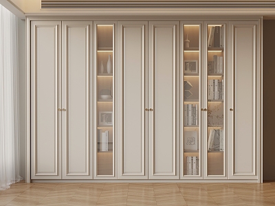 016 bookcase modern bookcase 3d model