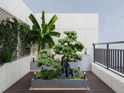 Balcony Garden Modern Garden model