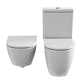 Modern White Wall Mounted Toilet Design With Sleek and Minimalist Style