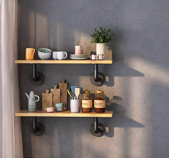 modern kitchen supplies kitchen wall partition 3d model