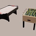 Modern game table Ice hockey table 3d model