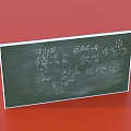 Green Chalkboard With Hand Drawn Patterns And Text On Red Background