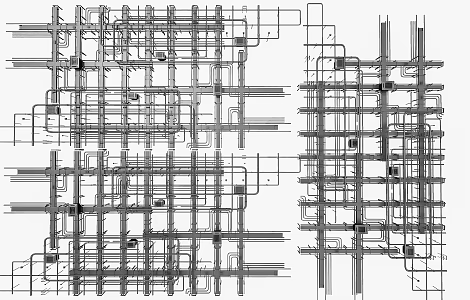 industrial ceiling office industrial pipe parts industrial pipe parts ceiling fan coil pipe parts ceiling loft ceiling 3d model