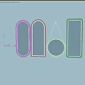 Modern Mirror 3d model