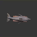 Artistic Pink Dolphin Sculpture Leaping On Red Wooden Base