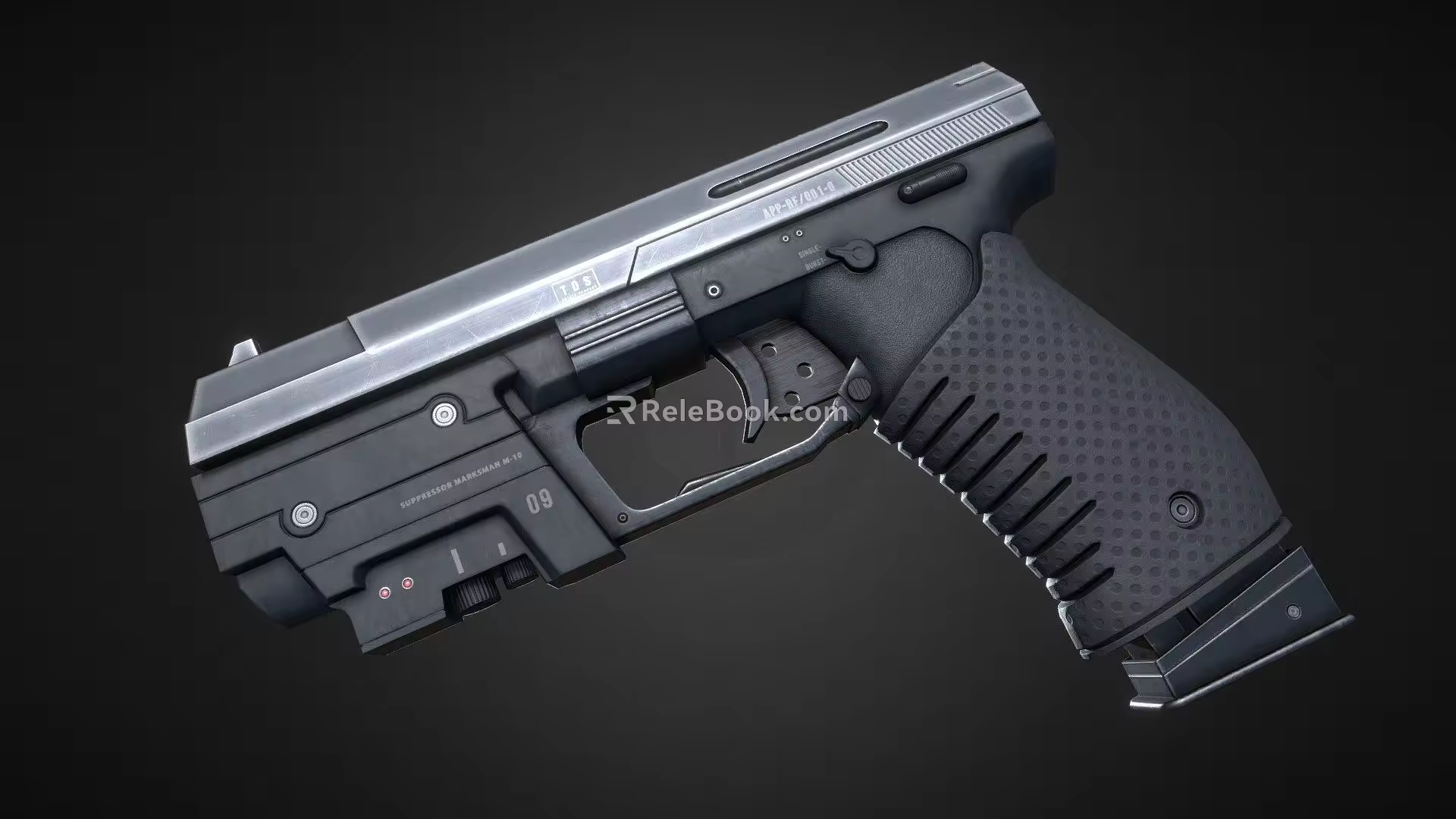 Concept pistol 3d model
