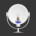 Modern Transparent Acrylic Round Furniture Piece With Stand Base And Circular Design