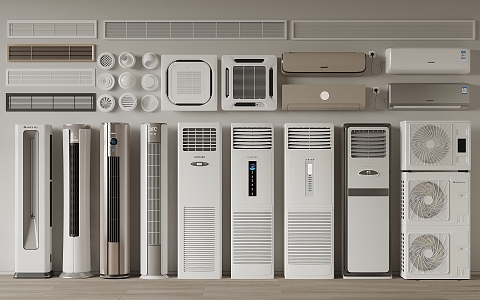 modern air conditioning 3d model