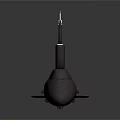 Modern Metal Submarine Featuring Conning Tower And Streamlined Hull For Underwater Use