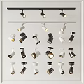 Various Designs Recessed Spotlights And Downlights In Black And White Colors