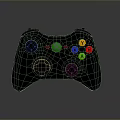 Glossy Dark Purple Xbox Controller Featuring Colorful Y X B A Buttons And Logo