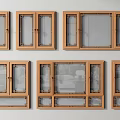 Window Broken Bridge Aluminum Alloy Window Casement Window Retro Window Floor-to-Ceiling Window Sliding Window 3d model