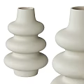 Minimalist Ceramic Vase Collection With Stacked And Circular Shapes For Floral Home Decor