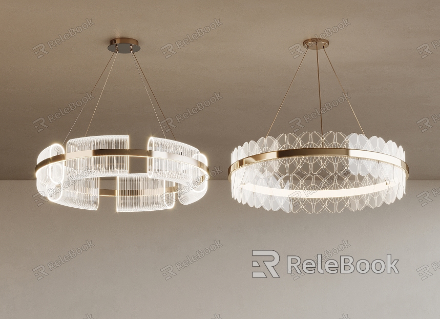 Cream wind chandelier model